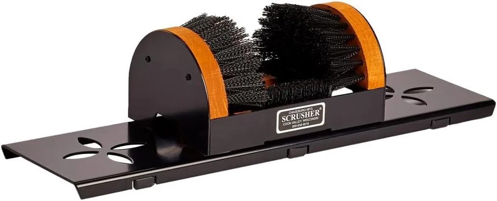 Shoe Scraper with Portable Base - Boot Scrubber with Cleaning Brushes for All Shoe Sizes