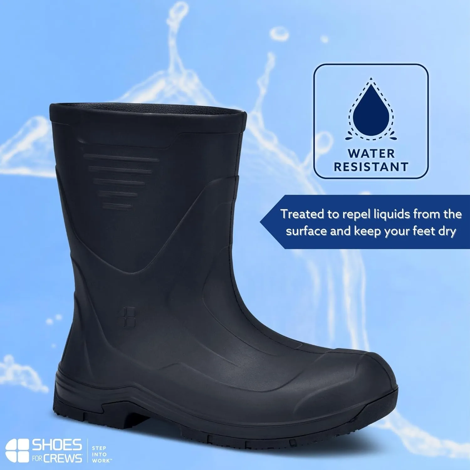 Shoes for Crews Bullfrog II, Soft Toe Boots, Work Boots for Men Women, Botas De Trabajo, Work & Safety Footwear, Work Shoes, Slip Resistant, Water Resistant