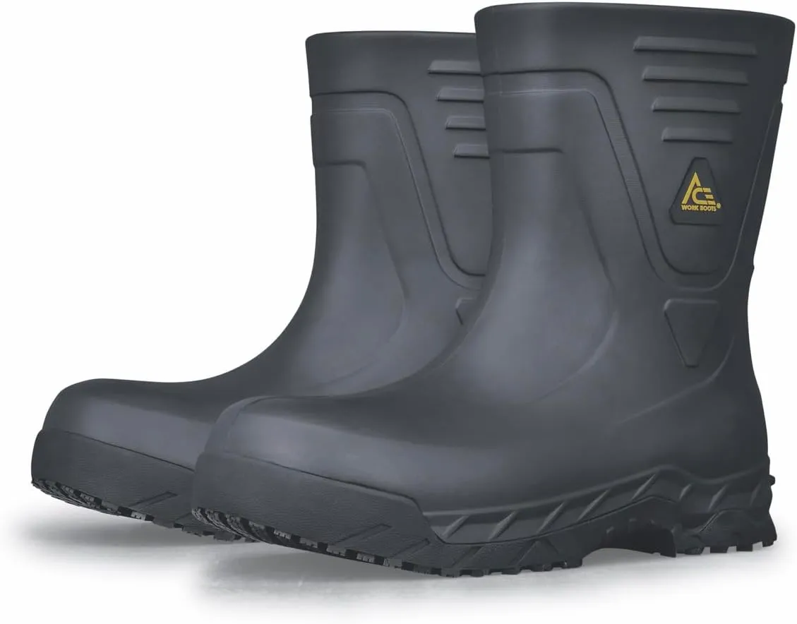 Shoes for Crews Bullfrog II, Soft Toe Boots, Work Boots for Men Women, Botas De Trabajo, Work & Safety Footwear, Work Shoes, Slip Resistant, Water Resistant