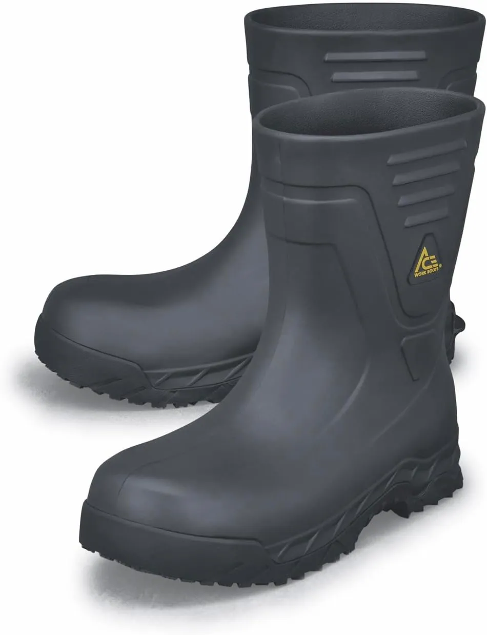 Shoes for Crews Bullfrog II, Soft Toe Boots, Work Boots for Men Women, Botas De Trabajo, Work & Safety Footwear, Work Shoes, Slip Resistant, Water Resistant