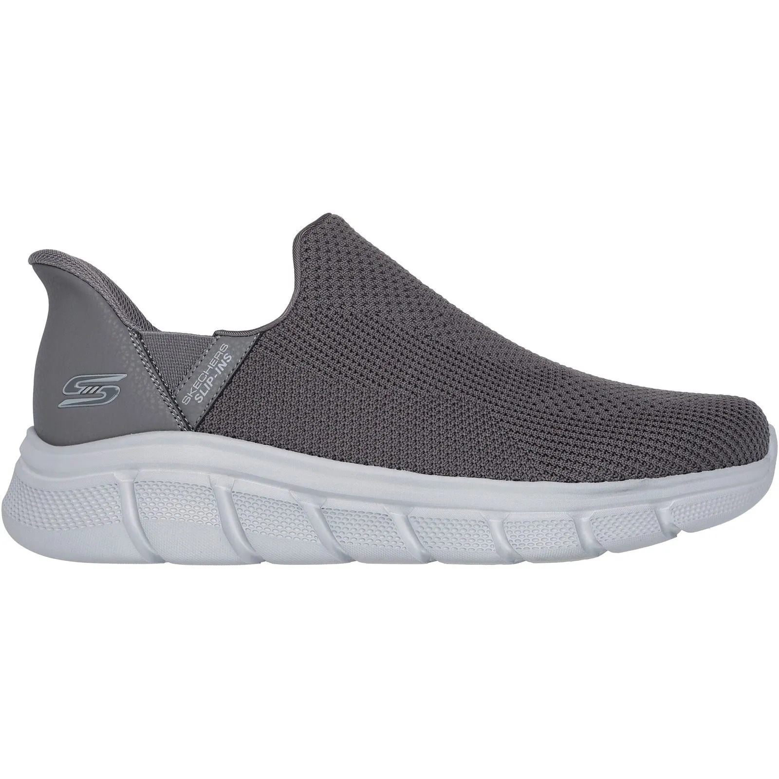 Skechers BOBS Sport B Flex Resilient Textile Men's Grey Trainers