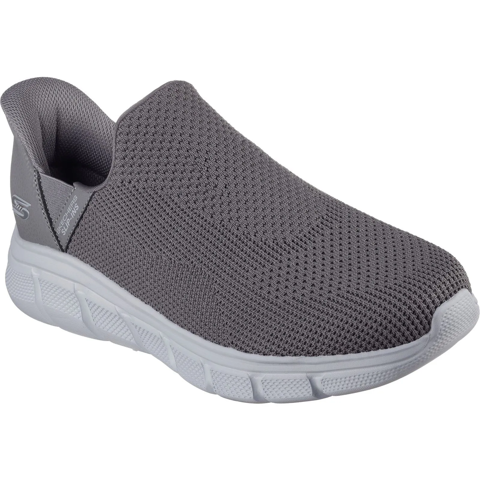 Skechers BOBS Sport B Flex Resilient Textile Men's Grey Trainers