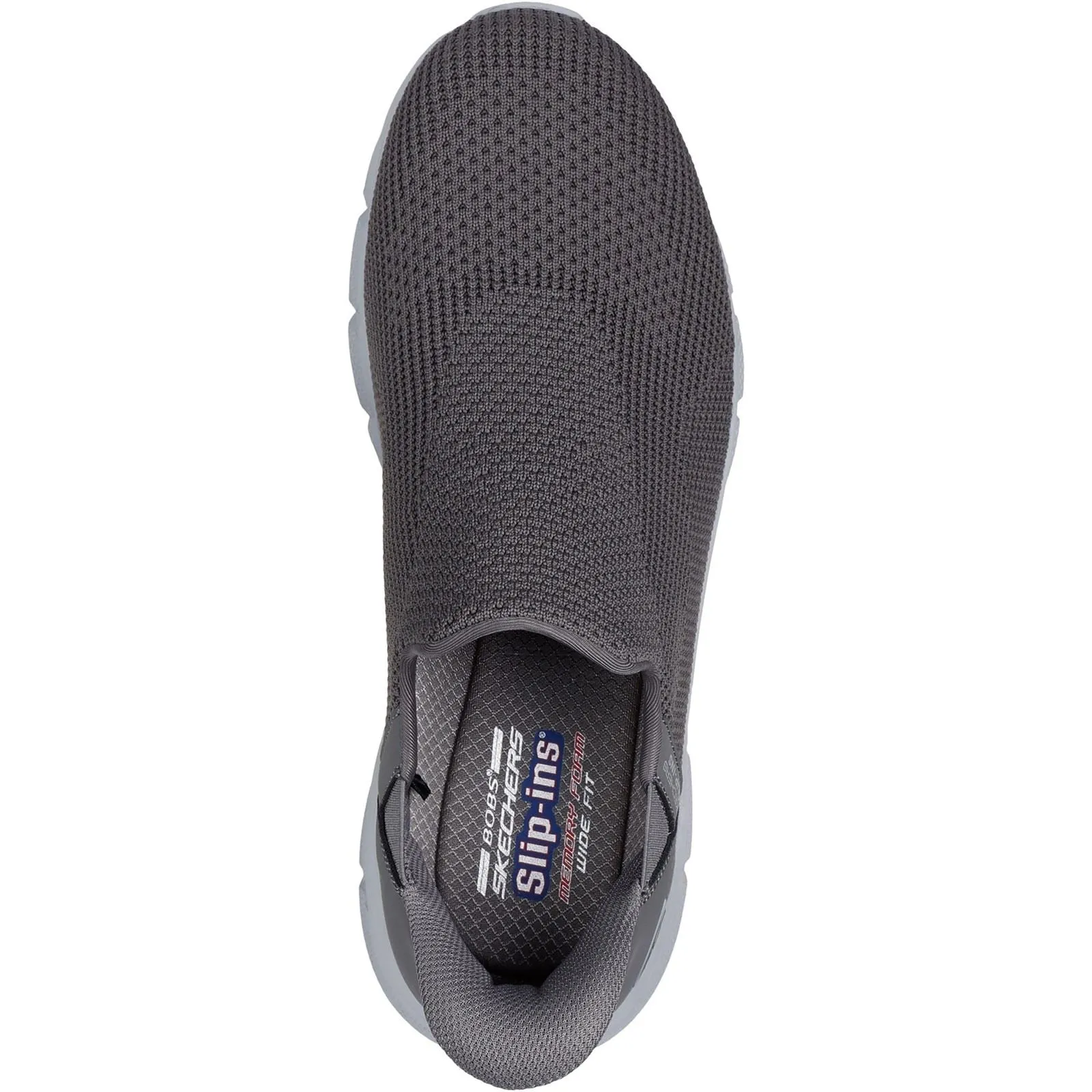 Skechers BOBS Sport B Flex Resilient Textile Men's Grey Trainers