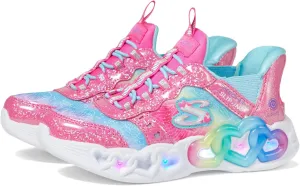 Skechers Girl's Infinite Heart Lights-Eternal Shimmer Sneaker