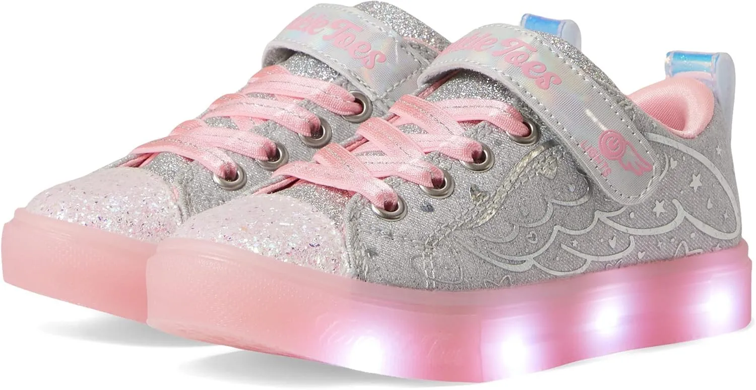 Skechers Girl's Twinkle Sparks Ice-Heather Sneaker
