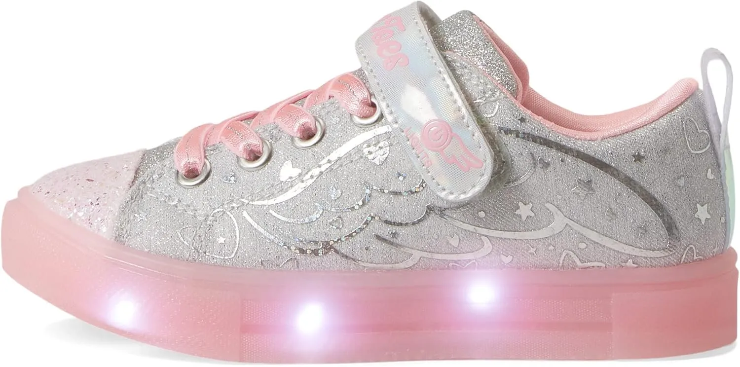 Skechers Girl's Twinkle Sparks Ice-Heather Sneaker