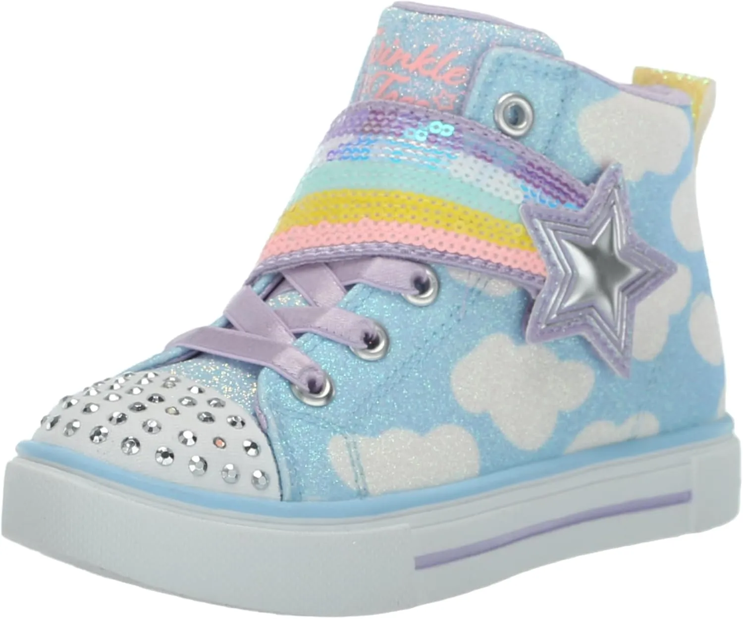 Skechers Girl's Twinkle Sparks-Shooting Star Brights Sneaker