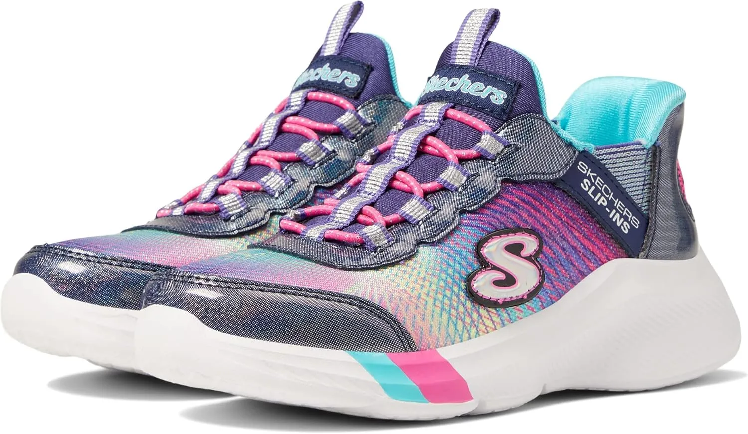 Skechers Unisex-Child Dreamy Lites-Colorful Prism Sneaker