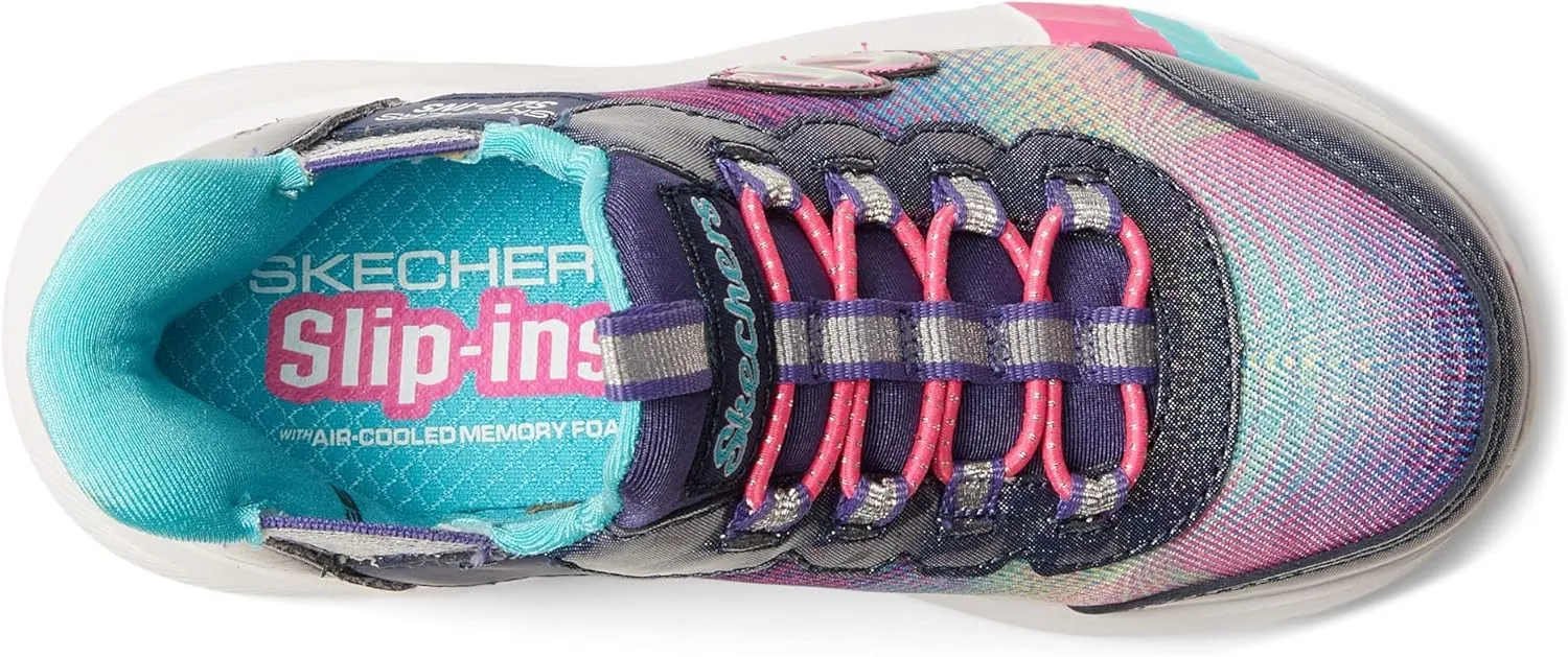 Skechers Unisex-Child Dreamy Lites-Colorful Prism Sneaker