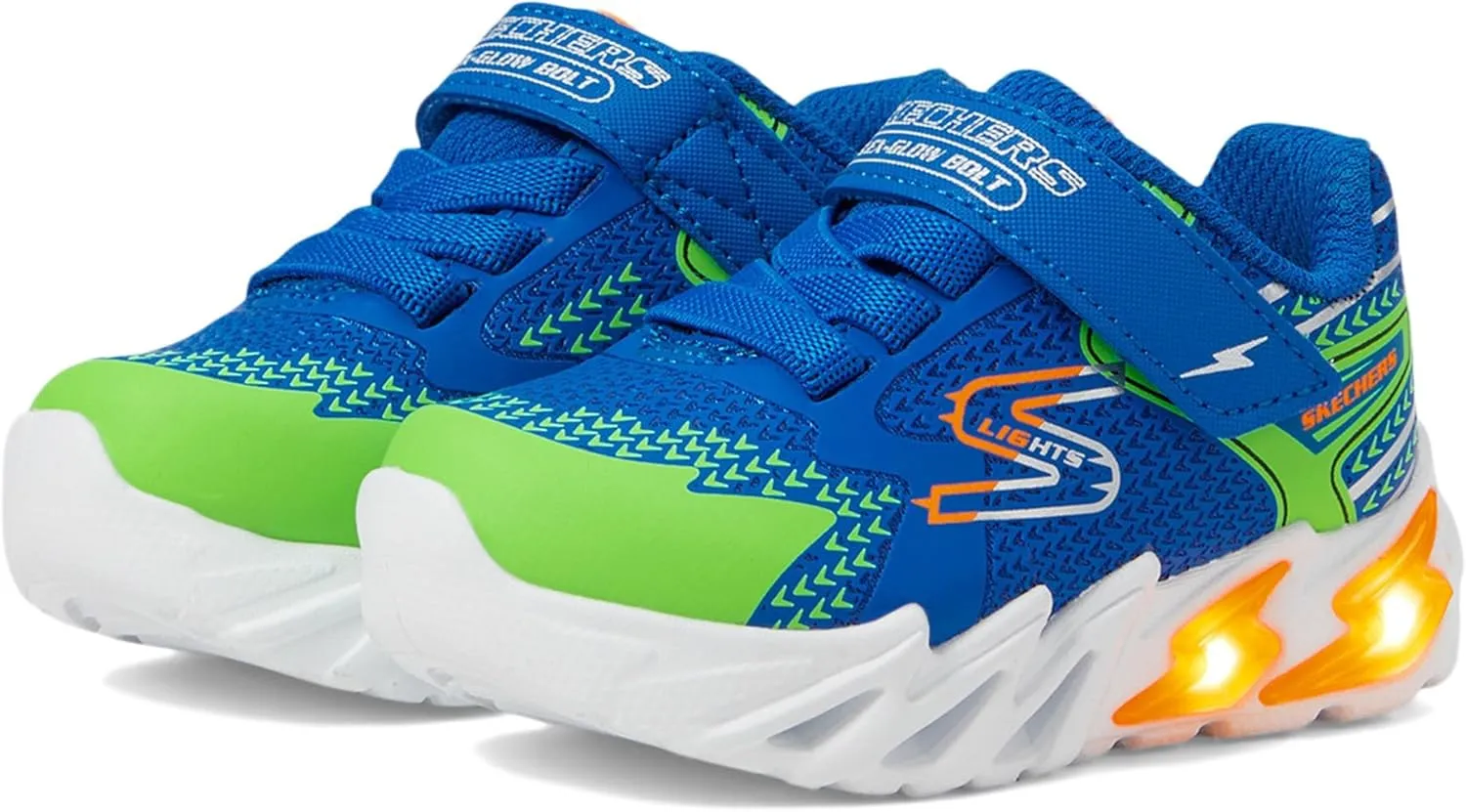Skechers Unisex-Child Flex-Glow Bolt Sneaker