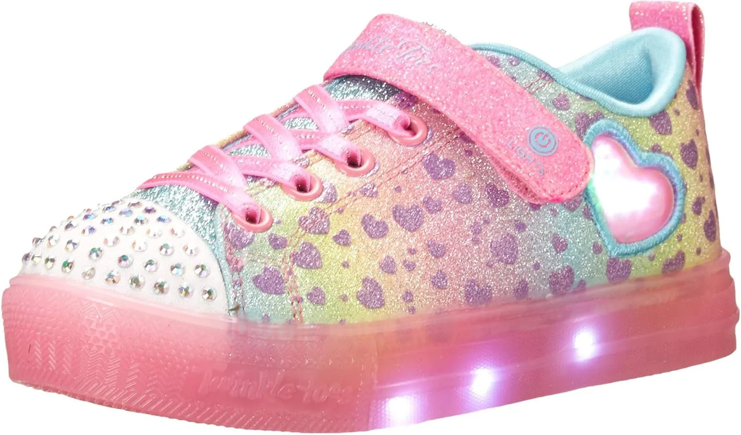 Skechers Unisex-Child Lighted Twinkle Toes Sneaker