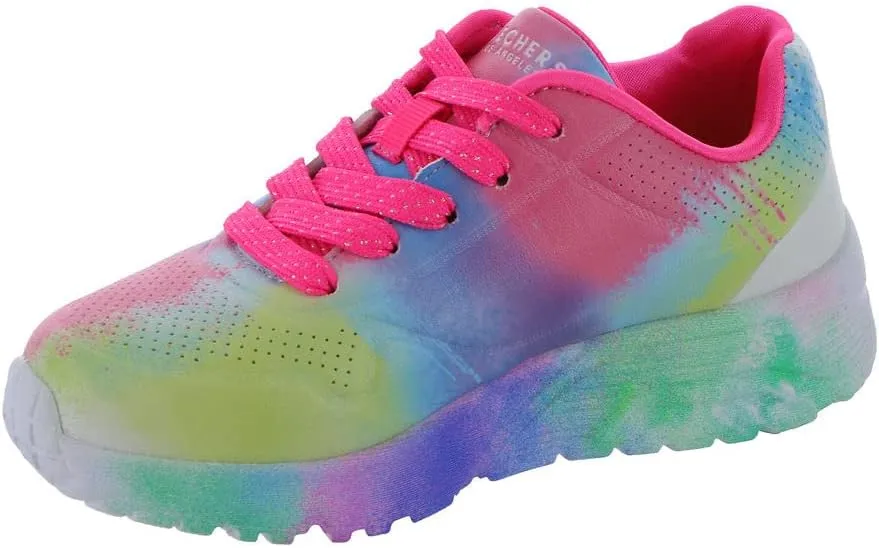 Skechers Unisex-Child Uno Lite-Splatter Shines Sneaker