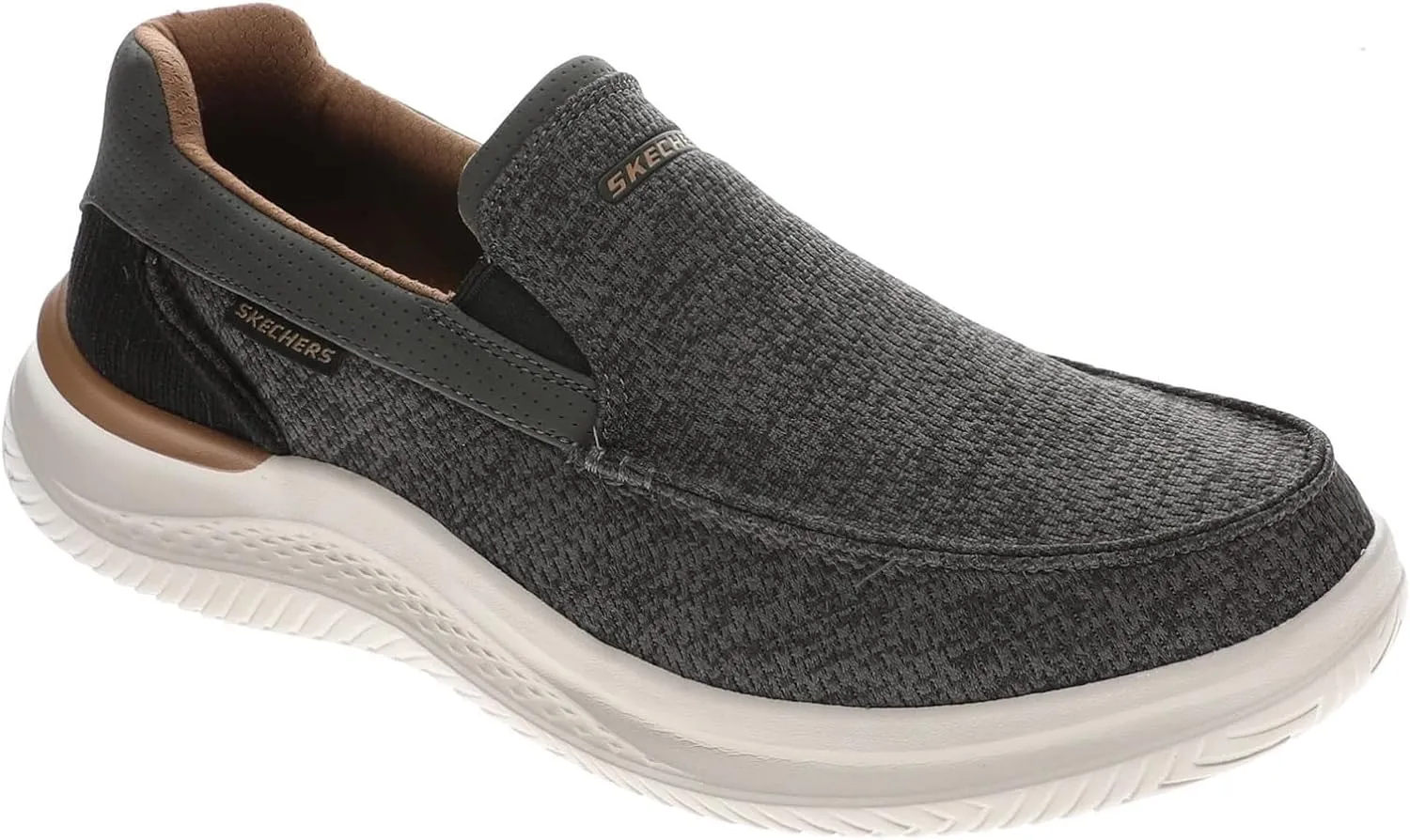 Skechers USA Men's Men's Hasting-Marco Sneaker, Grey/Black, 8