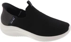 Skechers Women's Hands Free Slip Ins Ultra Flex 3.0 Smooth Step Sneaker, Black, 7.5 Wide