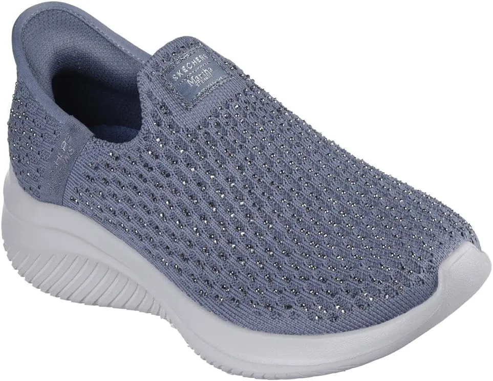 Skechers Women's Martha Stewar Ultra Flex 3.0-Dazzling Hands Free Slip-ins Sneaker