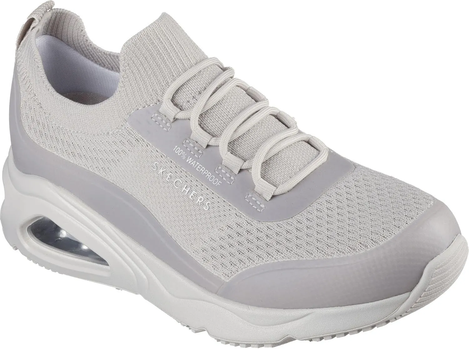 Skechers - Womens Tres-Air Uno - Misty Journey Slip On Shoes, Color Taupe, Size: 8.5 M US