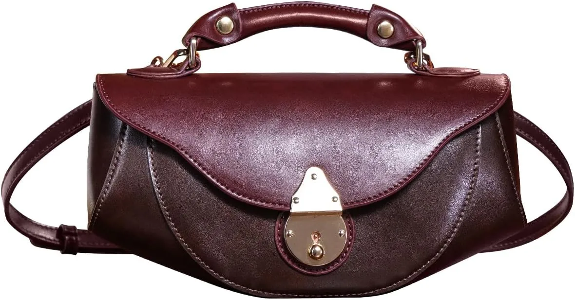 Small Top Handle Bag Retro Design Crossbody Bags Purses for Women Mini Faux Leather Shoulder Bag Handbag Satchels