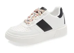 Sneaker Steve Toe Madden Rounded Low Up Lace Top Digital Close Eager Black Multi Most-wanted Fashion