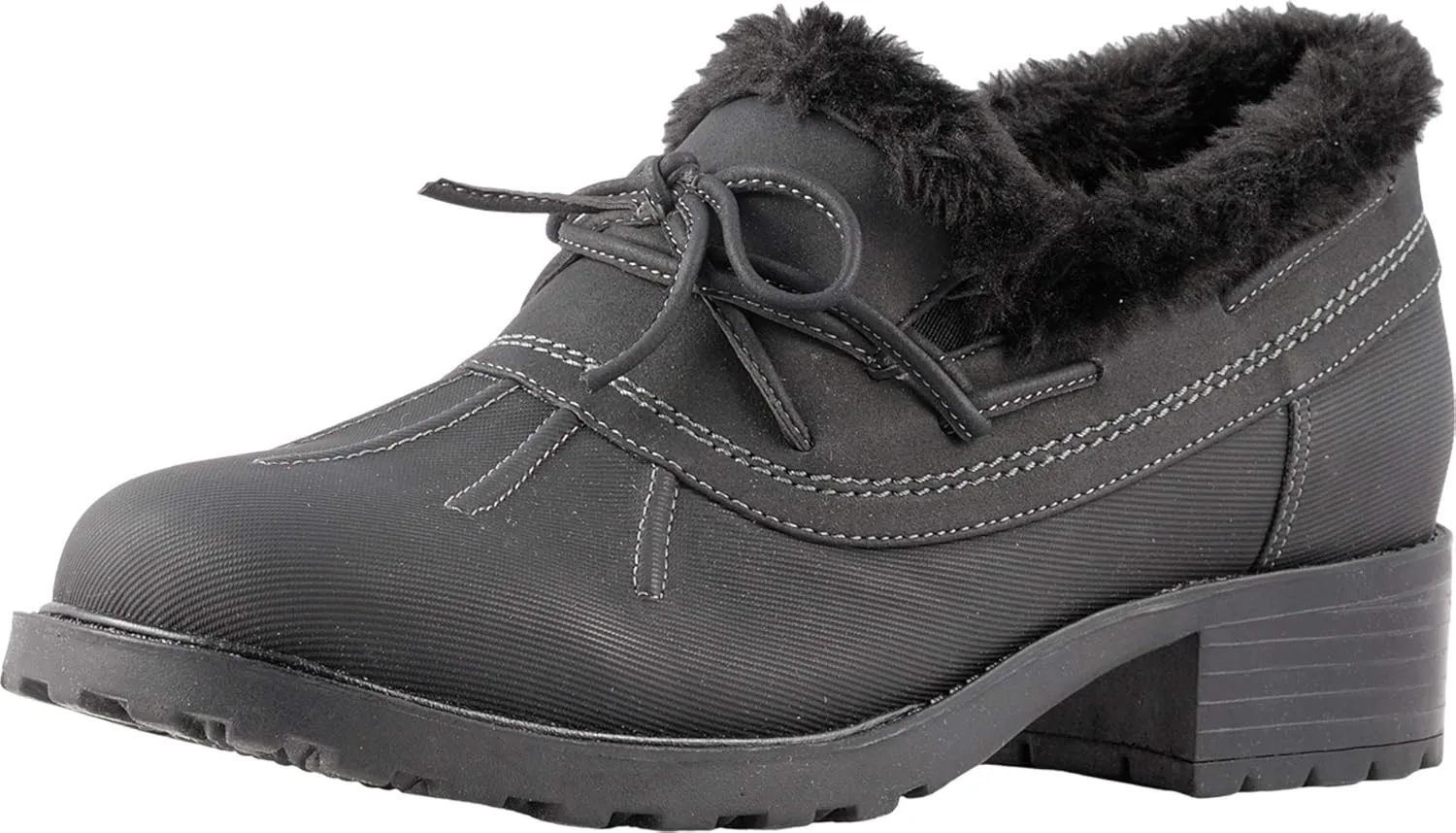SoftWalk Women's Boot Ballet Flat, Black, 9 Narrow