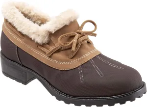 SoftWalk Women's Boot Ballet Flat, Dark Brown Chestnut, 6