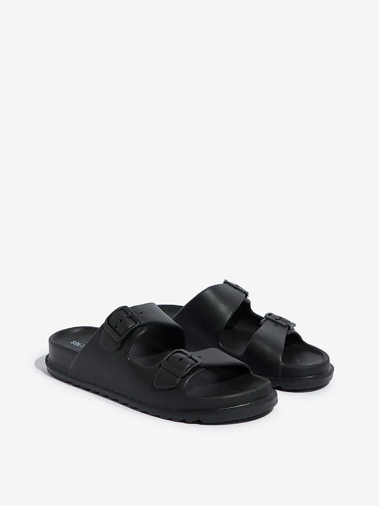 SOLEPLAY Black Double Band Flip-Flop