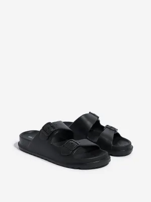 SOLEPLAY Black Double Band Flip-Flop