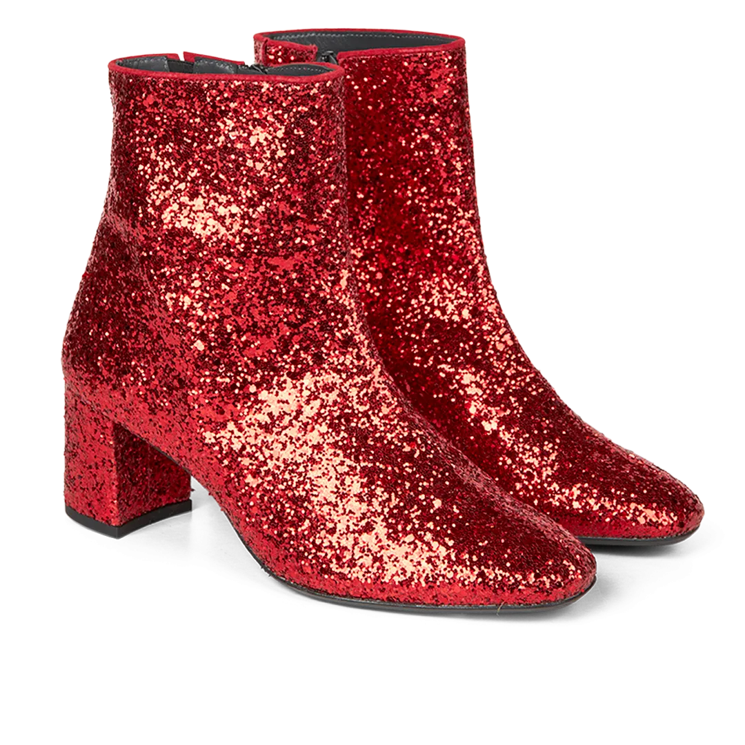 Sparkling glitter boot