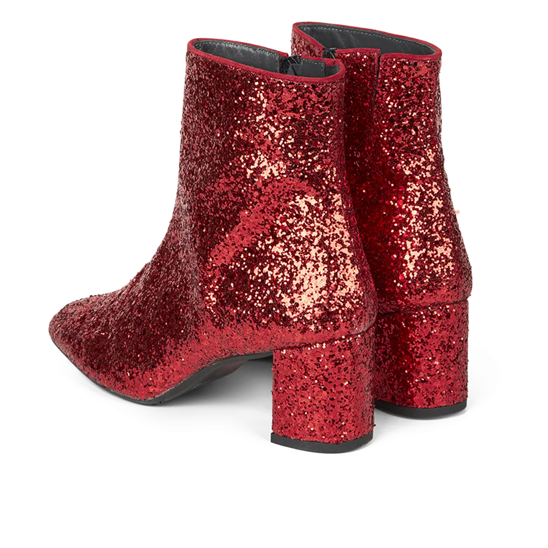 Sparkling glitter boot
