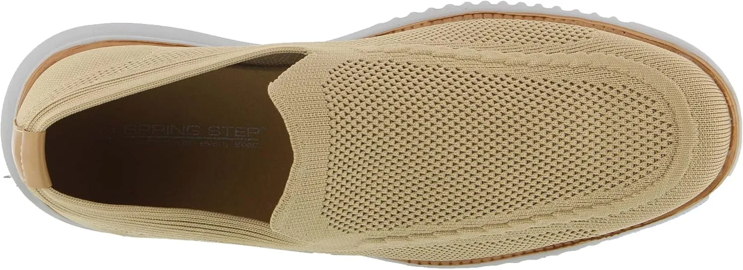 Spring Step Anders Mens Slip-On Shoes - Comfortable Loafer Shoes with Full Length Insole - Lightweight Casual Loafers for Men