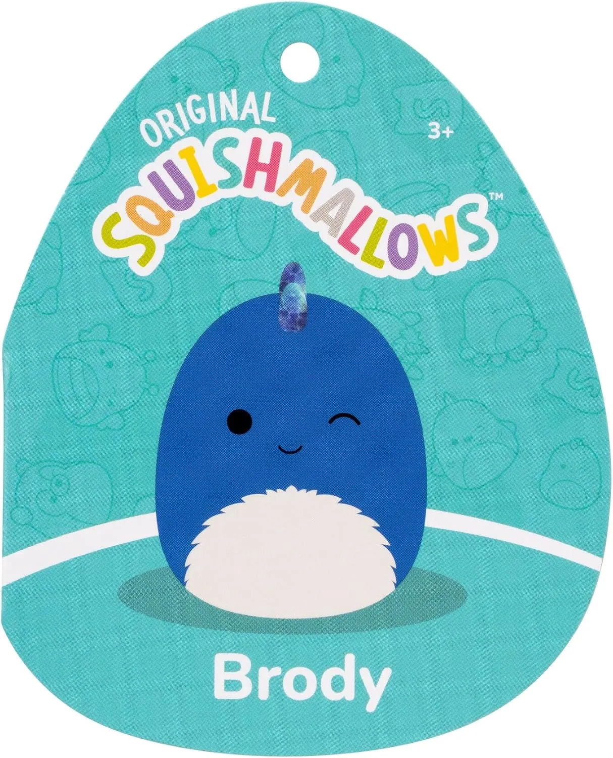Squishmallows SQCR06633 Official Brody Le Dino Kelly Toys 40 cm Super Soft Toy
