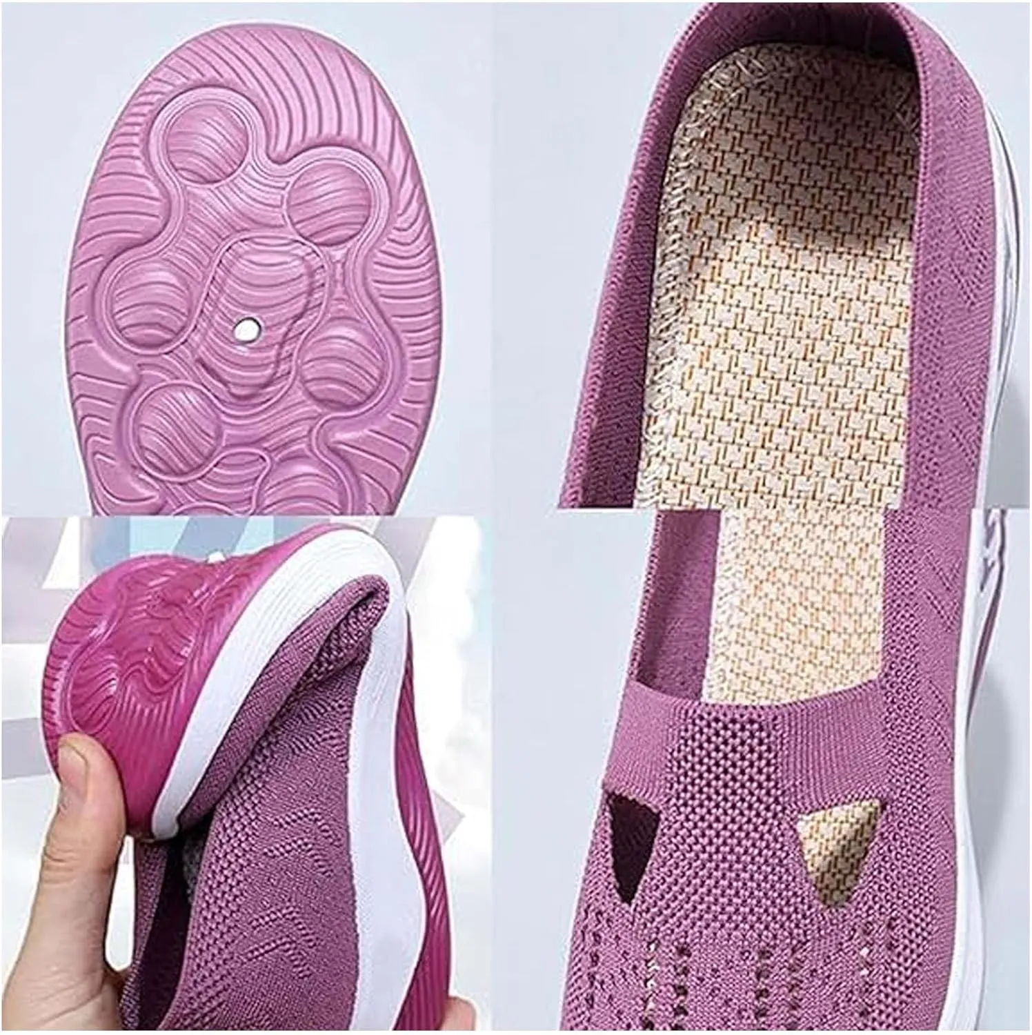 Stanceflex Shoes for Women, Orthopedic Shoes for Women, Wide Width Breathable All-Day Comfort Slip on Sneakers with Support