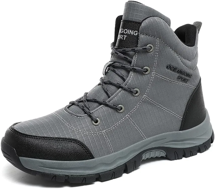 Succttssful Men's Breathable Hiking Trekking Boots for Outdoor - Comfortable Backpacking Boots for Traveler