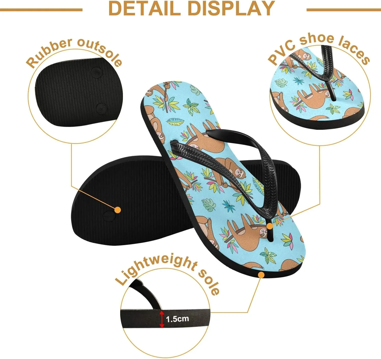 Summer Beach Starfish and Seashell Flip Flop Sandal Men's and Women's Summer Sandal | Beach & Water Shoes