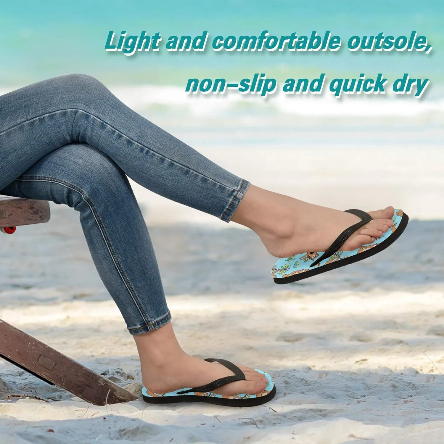 Summer Beach Starfish and Seashell Flip Flop Sandal Men's and Women's Summer Sandal | Beach & Water Shoes