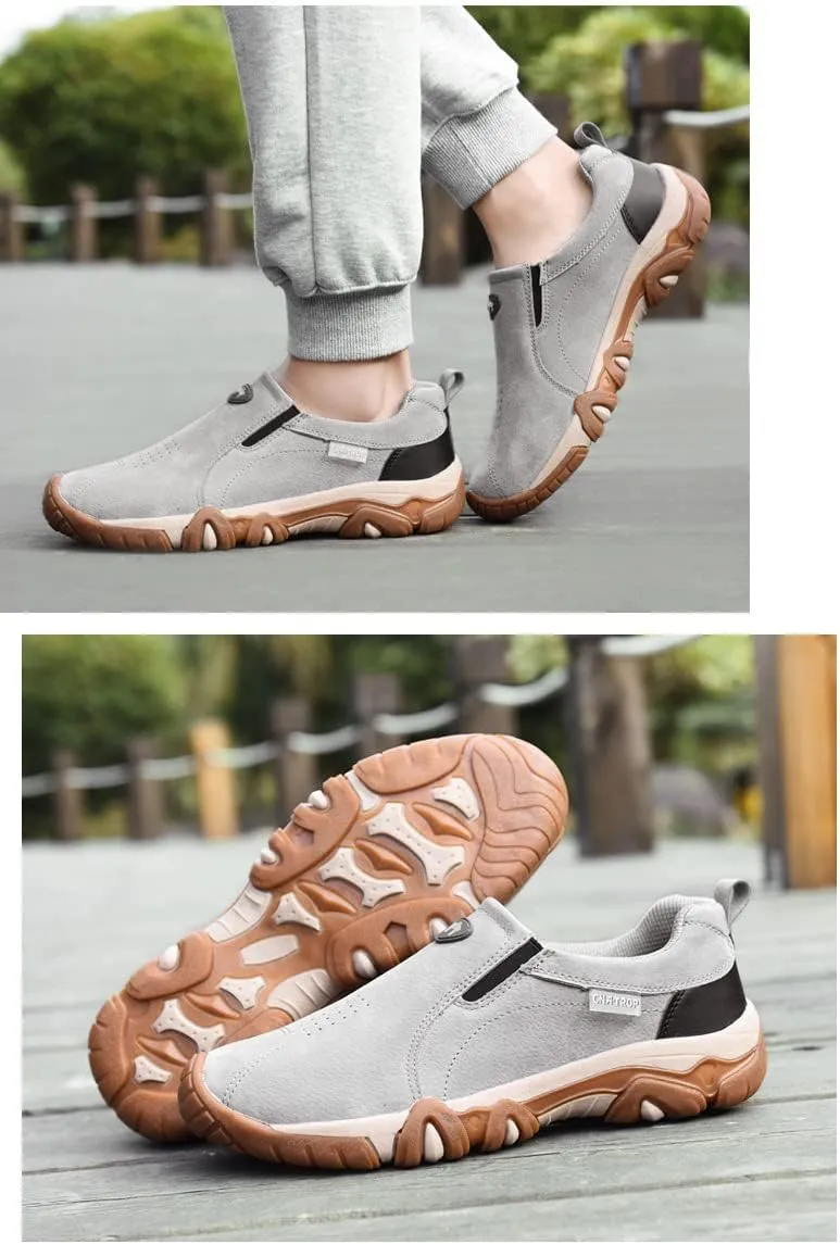 Summer Casual Breathable Men's Shoes,Classic Suede Leather Oxford Dress Shoes Business Casual Shoes,Durable Lightweight Breathable Casual Walking Shoes
