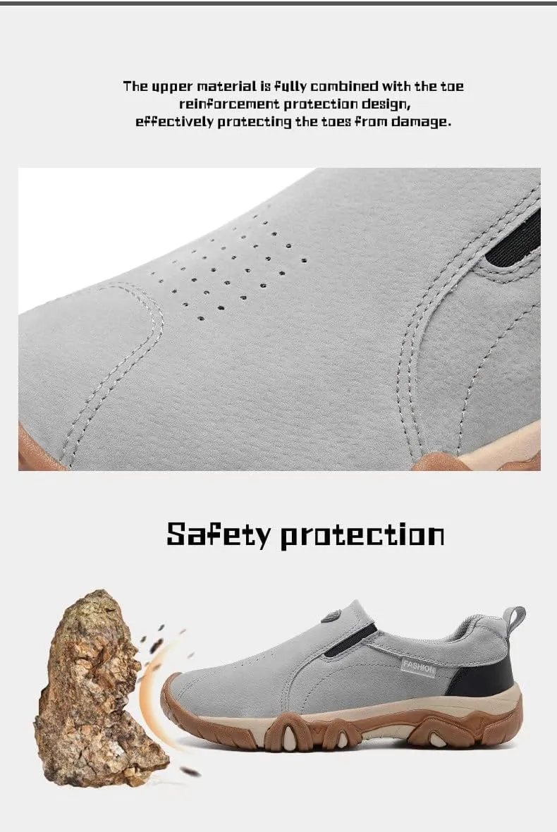 Summer Casual Breathable Men's Shoes,Classic Suede Leather Oxford Dress Shoes Business Casual Shoes,Durable Lightweight Breathable Casual Walking Shoes