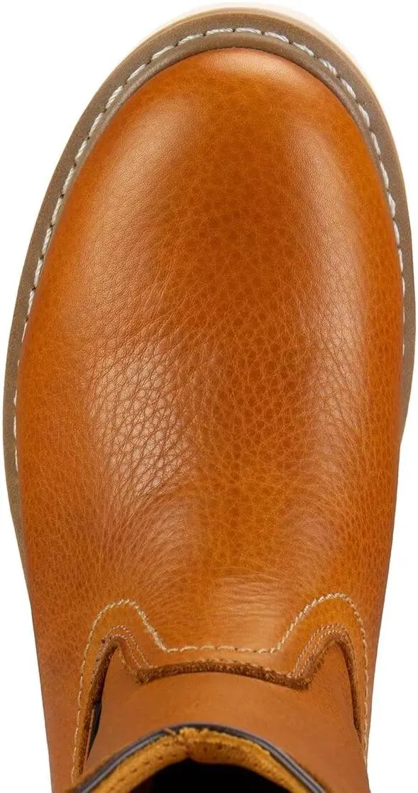 SUREWAY 10in Mens Soft/Steel Toe Waterproof Wellington Work Boot,Heavy Duty Pull On Leather Work Boots,Goodyear Welted,Full Grain Leather,Industrial Safety boot Classic Cowboy Boot,EH Rated