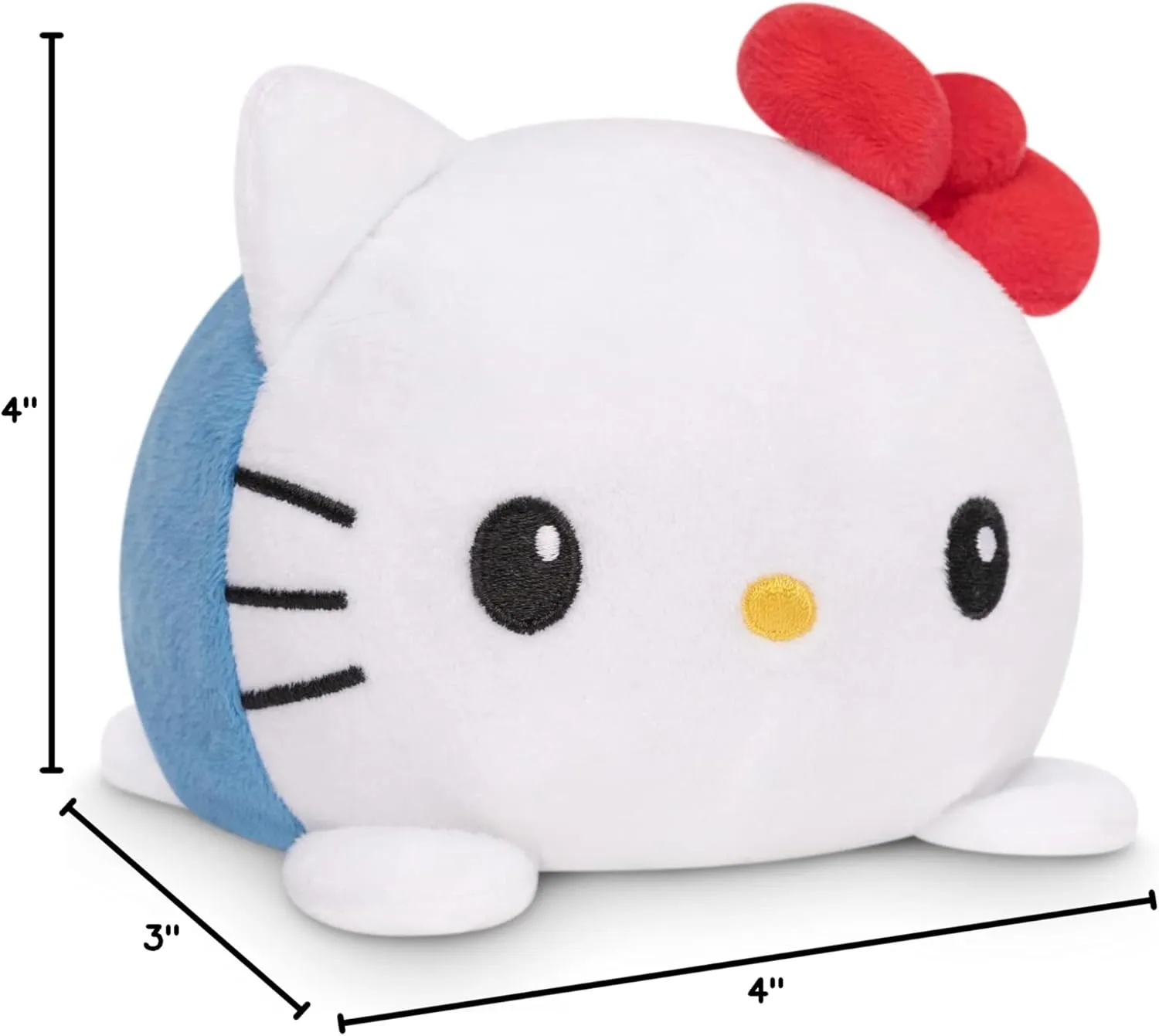 TeeTurtle - The Officially Licensed Original Sanrio Plushie - Hello Kitty - Cute Sensory Fidget Stuffed Animals That Show Your Mood