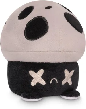 TeeTurtle The Original Reversible Mushroom Plushie Happy   Dead Rainbow   Gray Show Your Mood Without Saying a Word