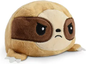 TeeTurtle - The Original Reversible Sloth Plushie - Brown - Cute Sensory Fidget Stuffed Animals That Show Your Mood 3.5 inch