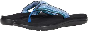Teva Women's Voya Flip-Flop, Antiguous Blue Multi, 7