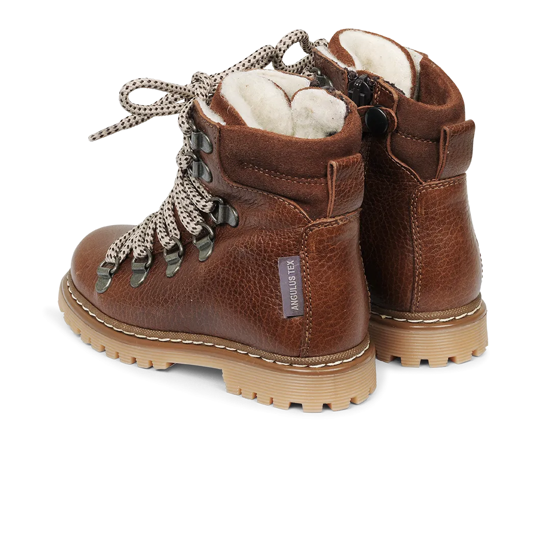 TEX-boot with zipper and laces