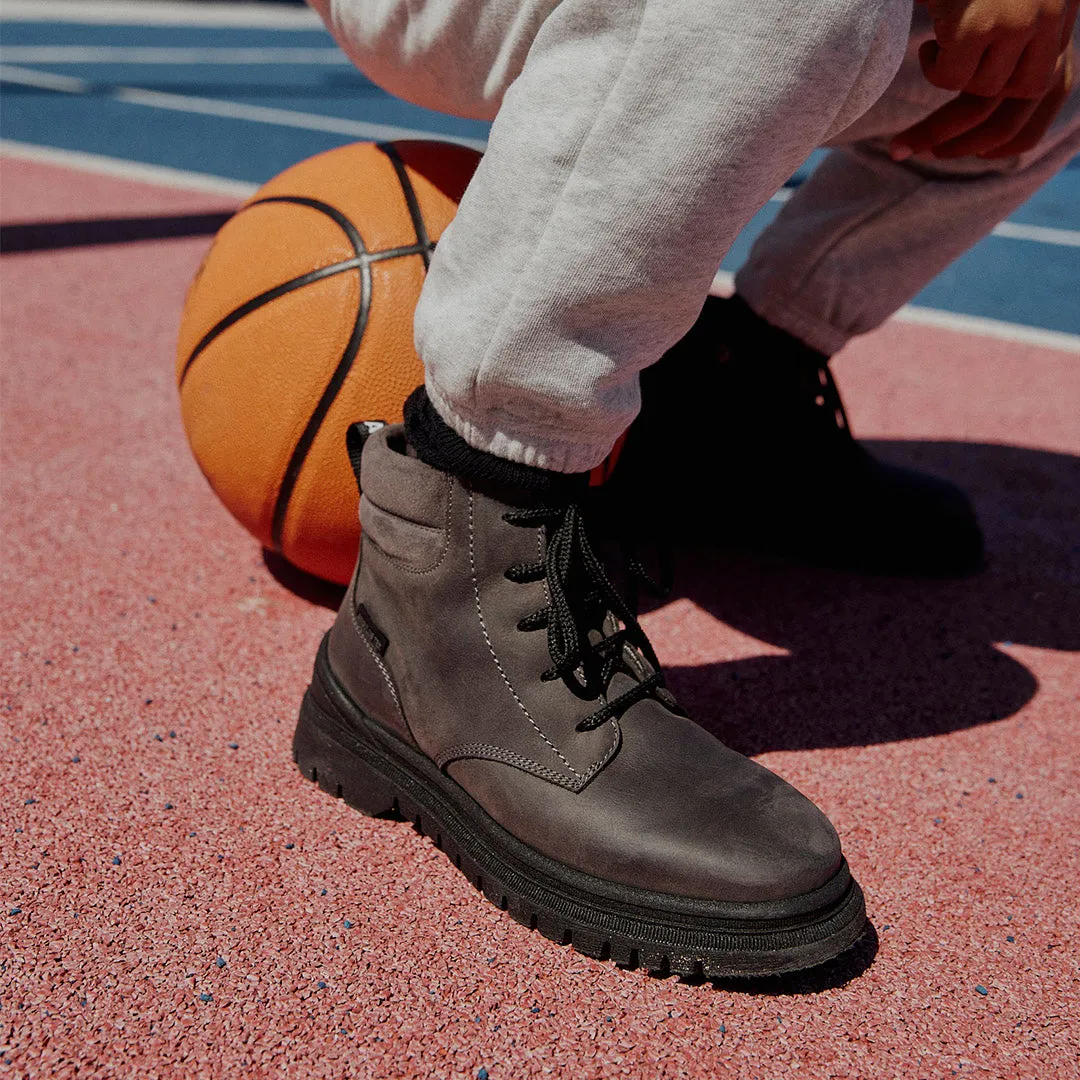 TEX Lace-up boot with zipper