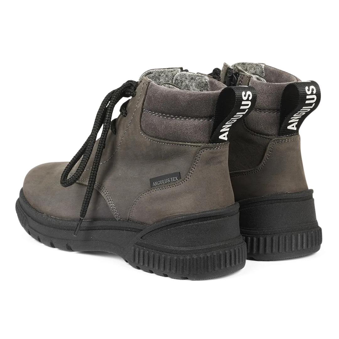 TEX Lace-up boot with zipper
