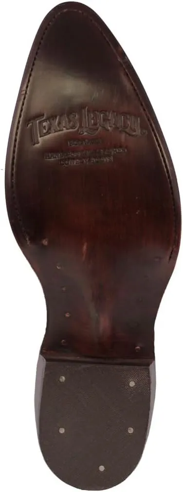 Texas Legacy Mens Sand Western Wear Cowboy Boots Crocodile & Ostrich Print J Toe