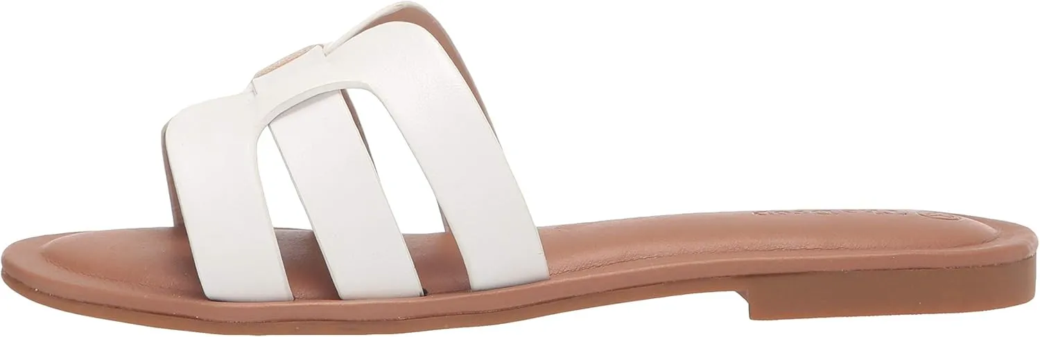 The Drop Women's Monika Flat H-Band Slide Sandal