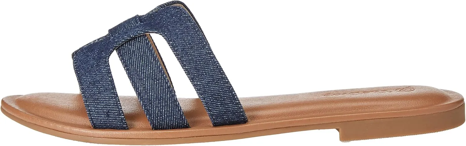 The Drop Women's Monika Flat H-Band Slide Sandal