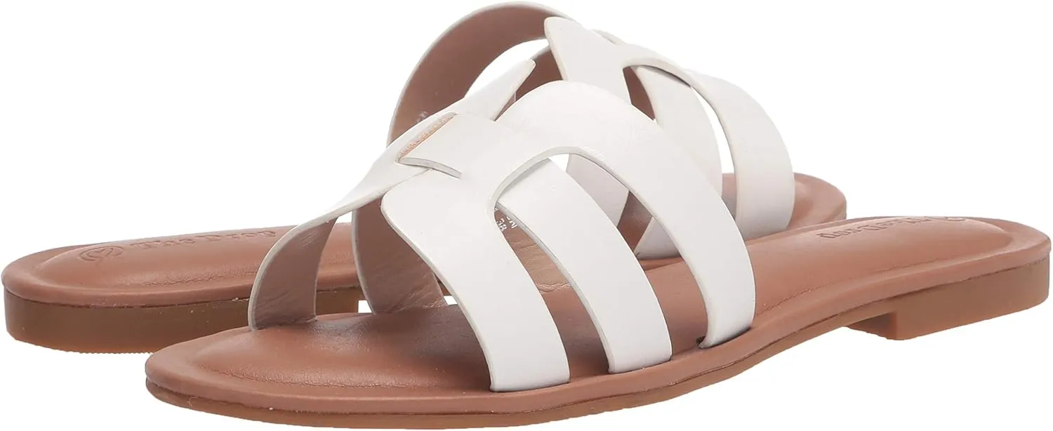 The Drop Women's Monika Flat H-Band Slide Sandal