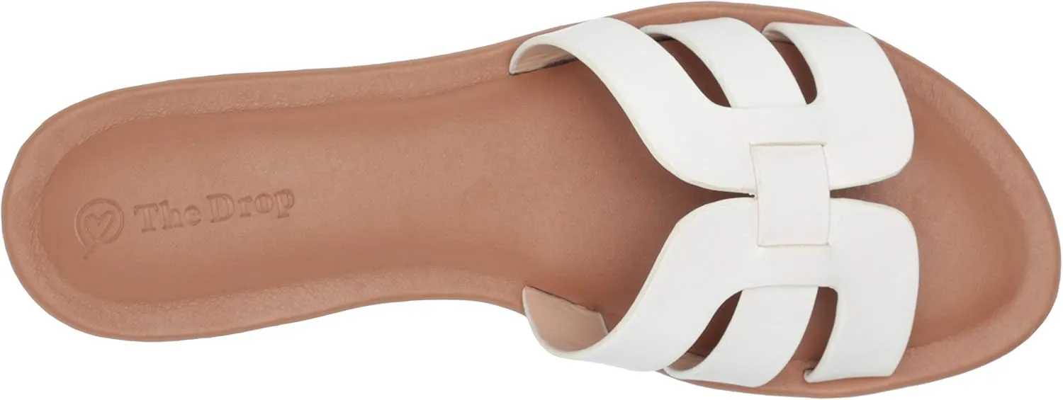 The Drop Women's Monika Flat H-Band Slide Sandal
