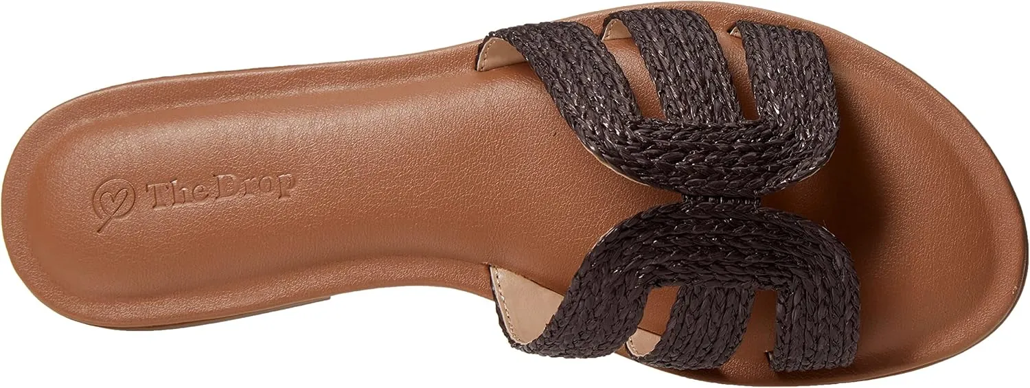 The Drop Women's Monika Flat H-Band Slide Sandal